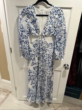 Sau Lee Floral Cutout Maxi Dress